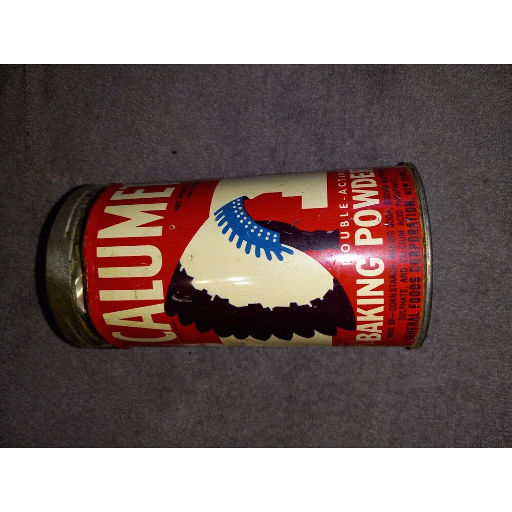 vintage Calumet Baking Powder 5-pound steel advertising tin